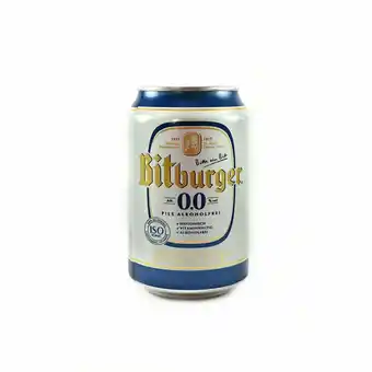 Tottus Cerveza bitburger sin alcohol 330 ml oferta