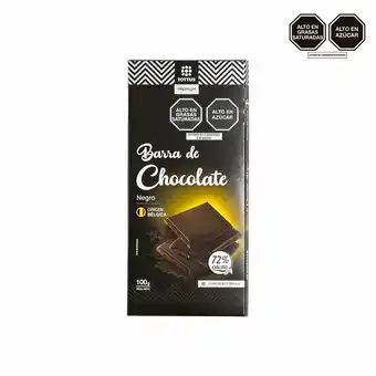 Tottus Barra de chocolate negro oferta