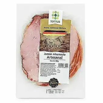 Tottus Jamon ahumado artesanal oferta