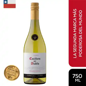 Tottus Vino casillero del diablo chardonnay - chile oferta