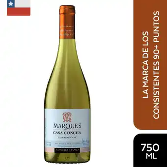 Tottus Vino marqués de casa chardonnay - chile oferta
