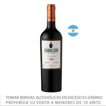 Tottus Vino tinto caballero malbec - argentina oferta