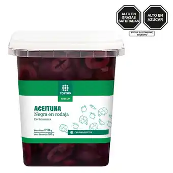 Tottus Aceituna negra en rodaja oferta
