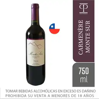 Tottus Vino carmenere oferta