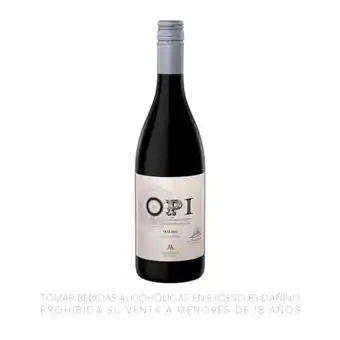 Tottus Vino opi malbec botella de vidrio oferta