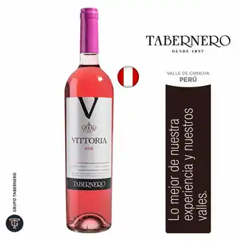 Tottus Vino vittoria rosado rose - perú oferta