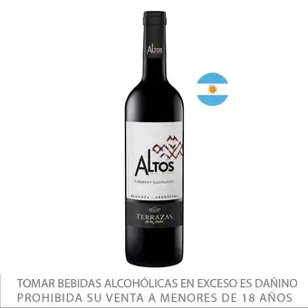 Tottus Vino altos del plata cabernet sauvignon - argentina oferta