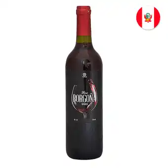 Tottus Vino tinto borgoña semi seco oferta