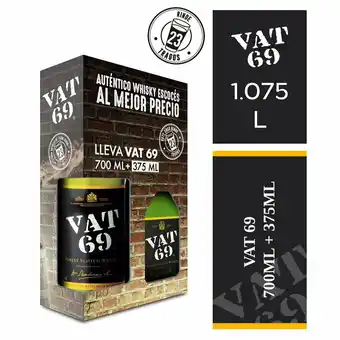 Tottus Pack whisky 700 ml + 375 ml oferta