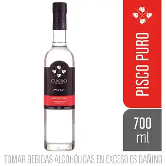 Tottus Pisco puro acholado oferta