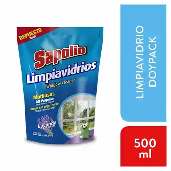 Tottus Limpiavidrios lavanda sapolio 500ml oferta