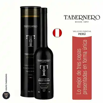 Tottus Pisco premium mosto verde 3 cepas oferta