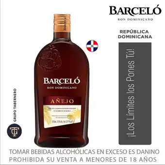 Tottus Ron barceló añejo garrafa 1.75 l oferta