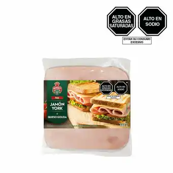 Tottus Pack jamon york y queso gouda braedt oferta