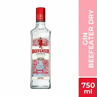Tottus Gin beefeater dry 750 ml oferta