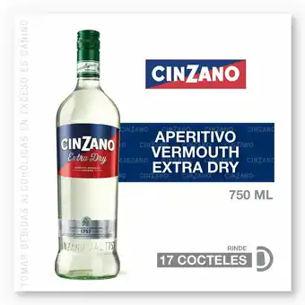 Tottus Vermouth cinzano dry oferta