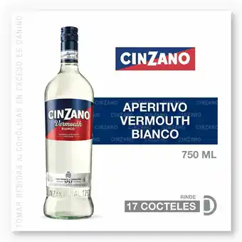 Tottus Vermouth cinzano bianco oferta