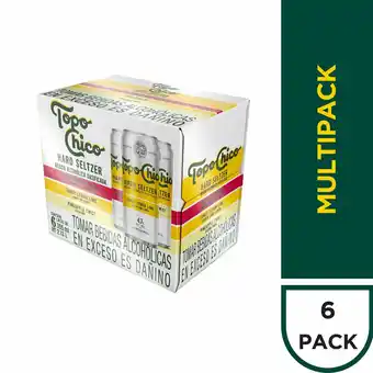 Tottus Bebida alcoholica gasificada topo chico x 355 ml oferta