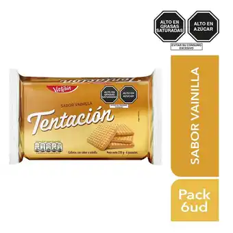 Tottus Galleta tentación vainilla 6 unds oferta
