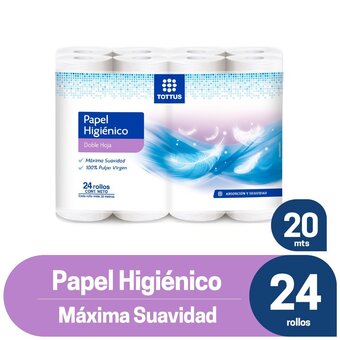 Tottus Papel higiénico pulpa virgen oferta