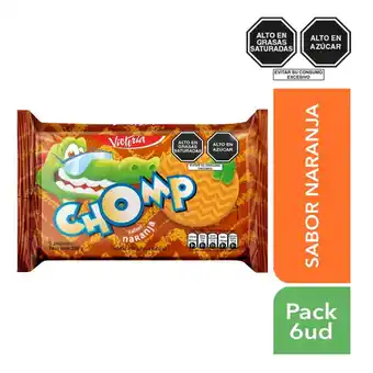 Tottus Galleta chomp sabor naranja 6 unds oferta