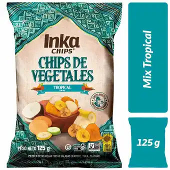 Tottus Veggie chips tropical 125 gr oferta