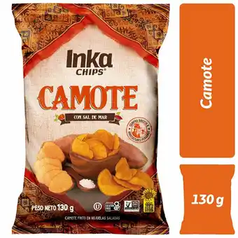 Tottus Veggie chips camote 130 gr oferta