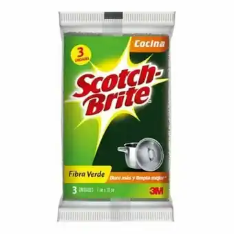 Tottus Esponja de friba verde para cocina oferta
