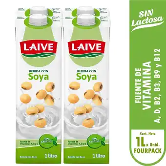 Tottus Bebida de soya 4 unds oferta