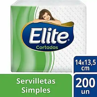 Tottus Servilleta cortada simple 14 x 13.5 cm oferta