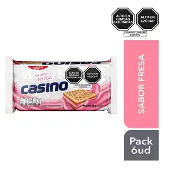 Tottus Galleta casino sabor fresa 6 unds oferta