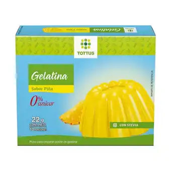 Tottus Gelatina con sabor a pina light oferta