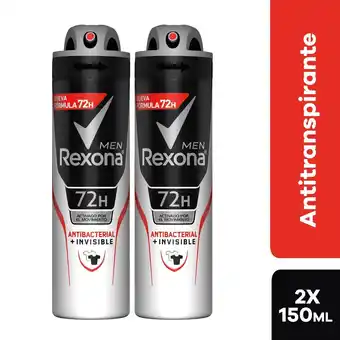 Tottus Desodorante hombre aerosol antbacterial invisible 150 ml oferta