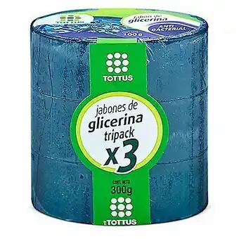 Tottus Jabon de glicerina antibacterial 100 gr oferta