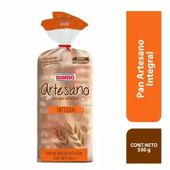 Tottus Pan artesano integral 530 gr oferta