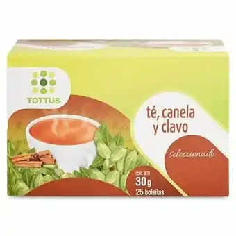 Tottus Infusion filtrante te canela y clavo oferta