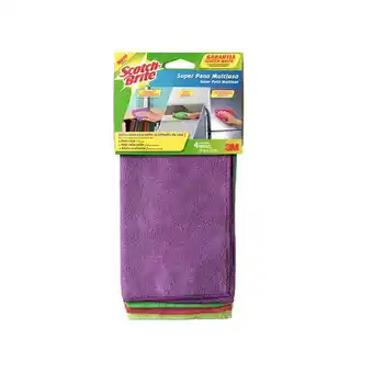 Tottus Paño microfibra x 4 colores oferta