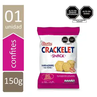 Tottus Galleta crackelet jamón ahumado 150 gr oferta