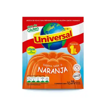 Tottus Gelatina libre de gluten naranja 75 gr oferta