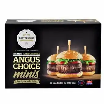 Tottus Mini hamburguesa porterhouse de carne oferta