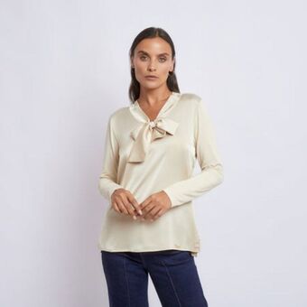 Fina Perú Polo saya beige oferta