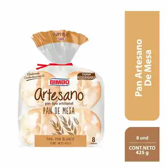 Tottus Pan artesano francés 425 gr oferta
