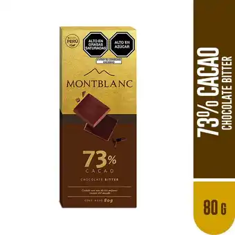 Tottus Chocolate bitter cacao 80 gr oferta