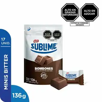 Tottus Bombones chocolate bitter maní 136 gr oferta