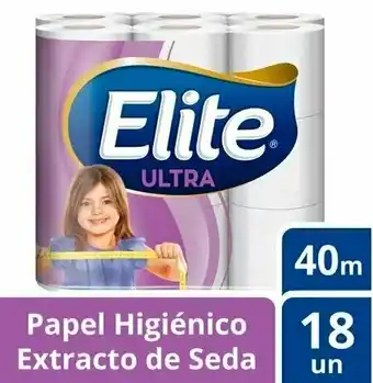 Tottus Papel hig elite ultra doble hoja 40m oferta