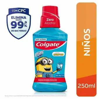 Tottus Enjuague bucal plax kids minions oferta