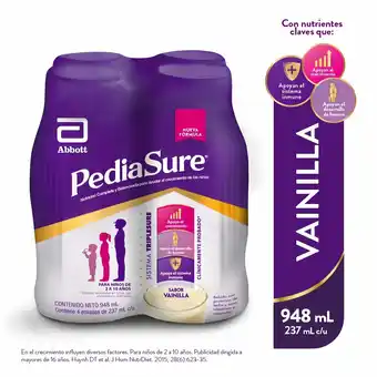 Tottus Pediasure líquido vainilla 237 ml oferta