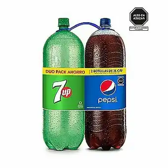 Tottus Gaseosa pepsi + seven up 3 lt oferta