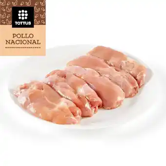 Tottus Filete de pierna sin piel de pollo oferta