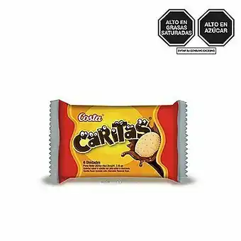 Tottus Galleta caritas sabor chocolate 6 unds oferta